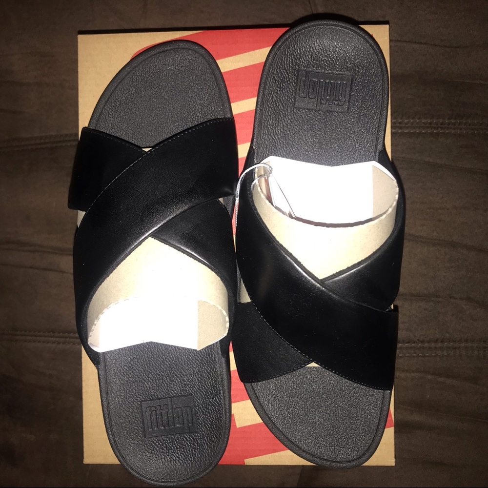 FitFlop Leather Slides